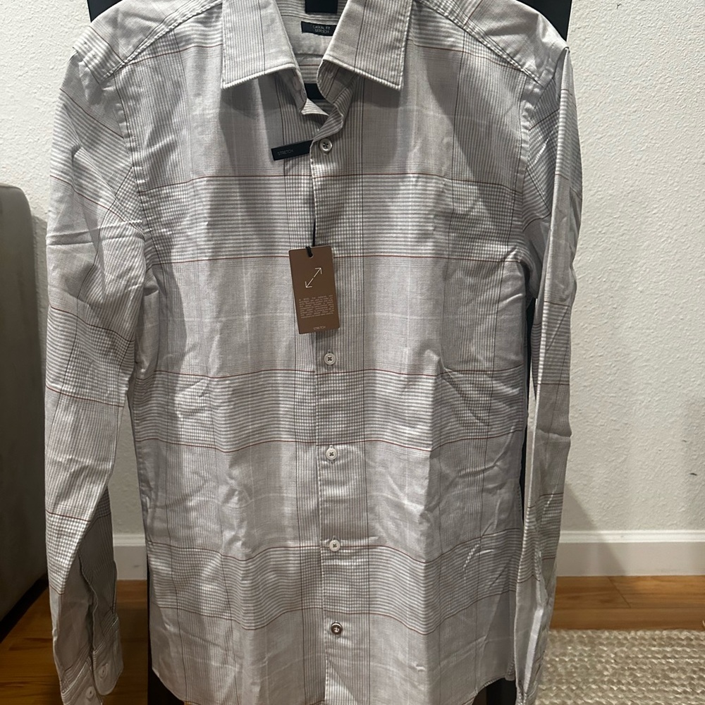 Boss Gray Casual Button Down Shirt
